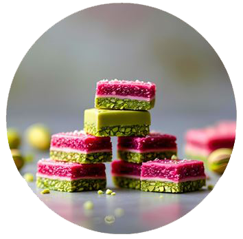 Mini Barritas Dubai con Pistacho Verde2
